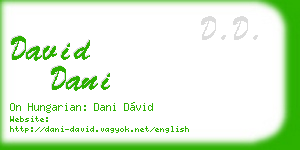 david dani business card